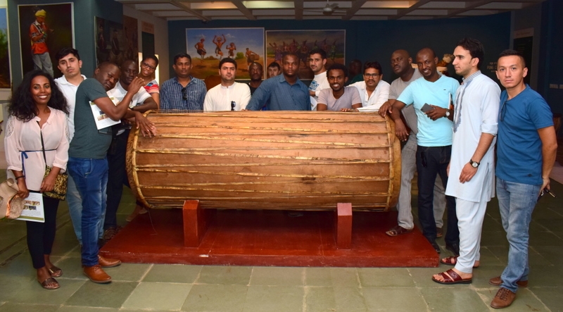 ​A delegation of 45 students from 17 countries visited Indira Gandhi Rashtriya Manav Sangrahalaya