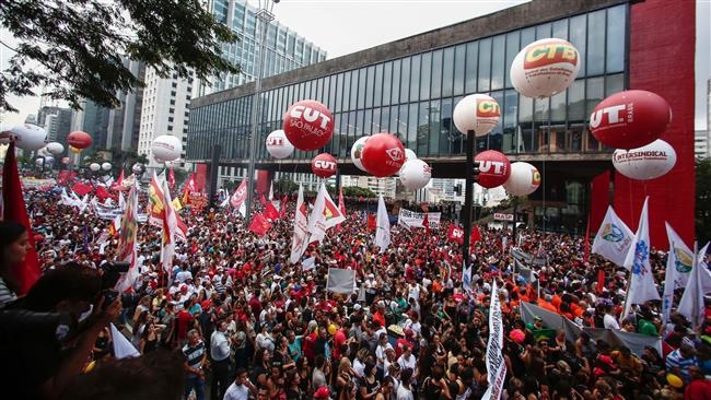  Massive protests in Brazil against labour reforms 