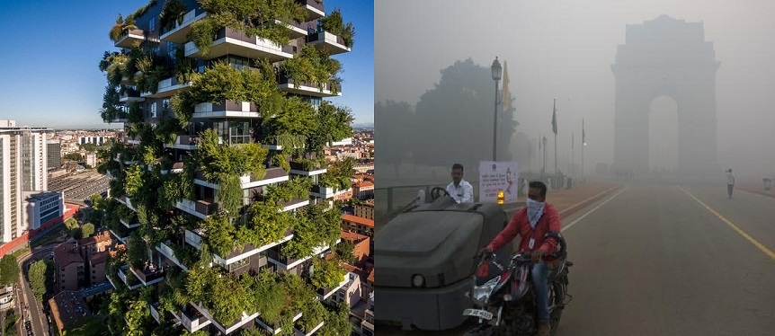 ​Delhi is in search of pollution ka Solution. The concept "Vertical Forest" is the answer!!