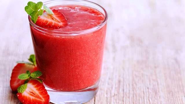 Strawberry Vodka Rhubarb Slush