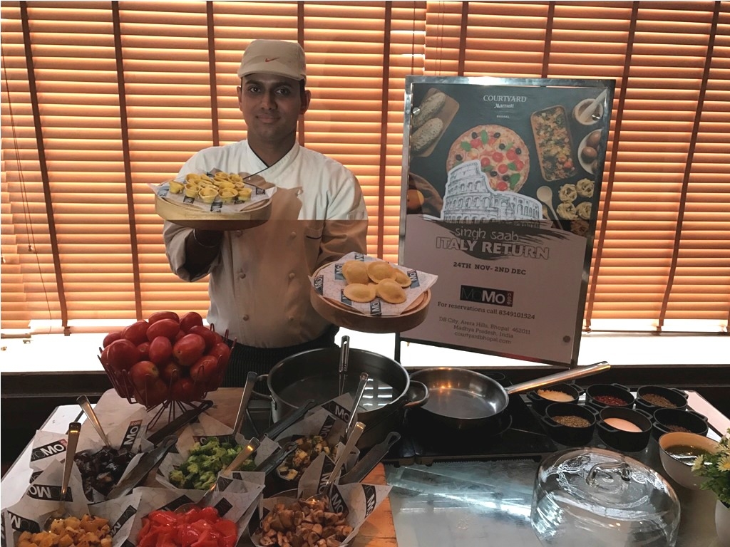 Italian cuisine with Bhopali Tadka: Italian Food Fest “Singh Saab Italy Return” Begins At Courtyard by Marriott