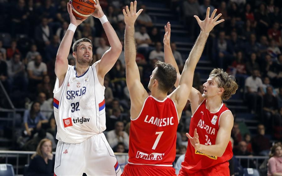  Serbia beat Austria in 2019 basketball World Cup qualifiers 