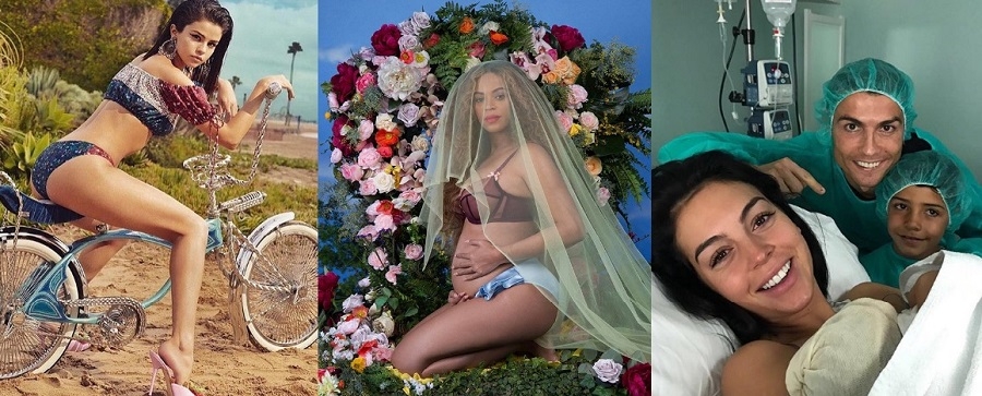 Which Celebrity dominated Instagram this year with their fan love ? 