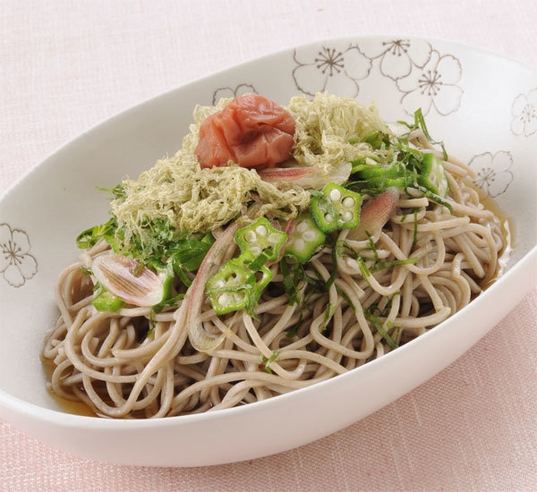 Cold Tororo Shaved Kelp Soba Noodle Soup 
