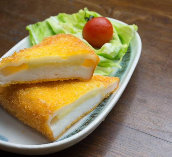 Cheesy Hanpen Fish Cakes 
