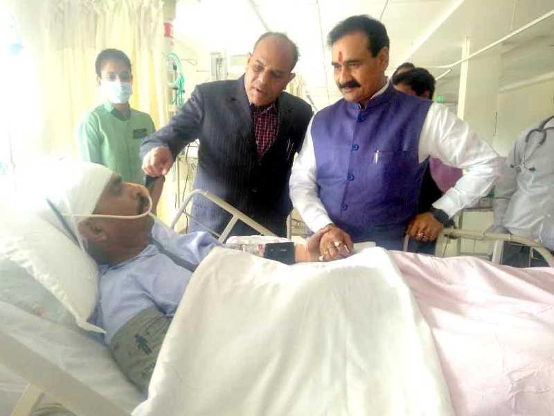 PR Minister Dr. Mishra enquired about MoS and scribe’s health