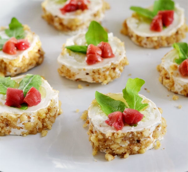 Goat's Cheese Rounds With Umeboshi