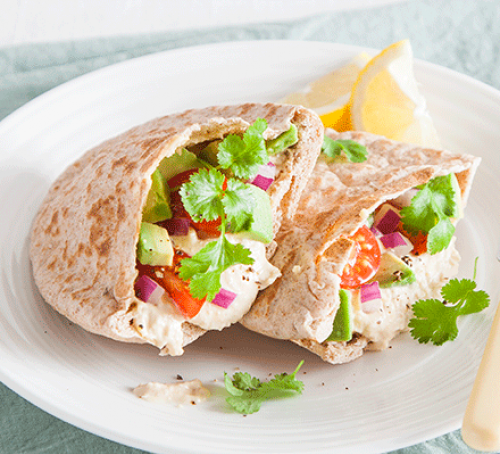 Houmous & avocado sandwich topper