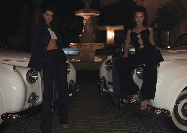 The cocktail of braless Bella and Kendall, atop vintage cars, along hard partying is mind-blowing!