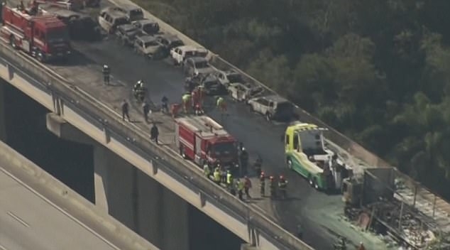  13 dead in Brazil vehicle pile-up 