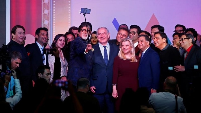  What brought  Aishwarya Rai Bachchan and Vivek Oberoi together is,  Selfie call by none other than the  PM of Isreal, Benjamin Netanyahu!