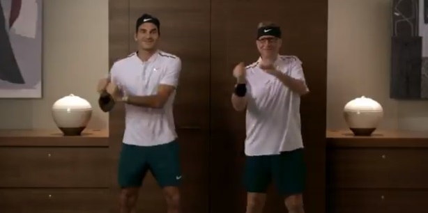 Gosh, these Legends, Bill Gates and Roger Federer are throwing severe Humanity Goals!