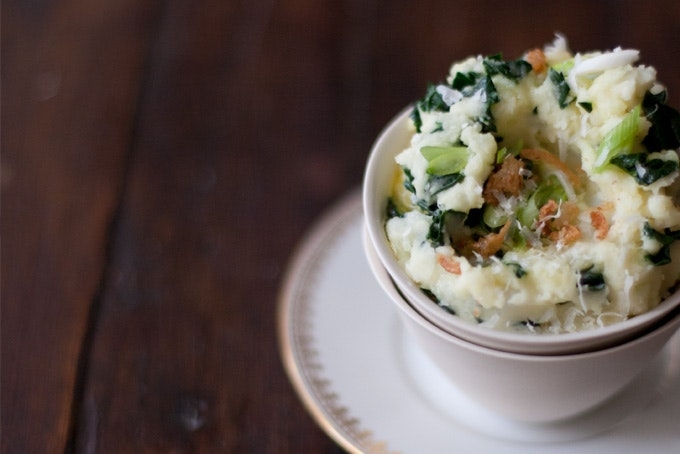 Kale and Olive Oil Mashed Potatoes 