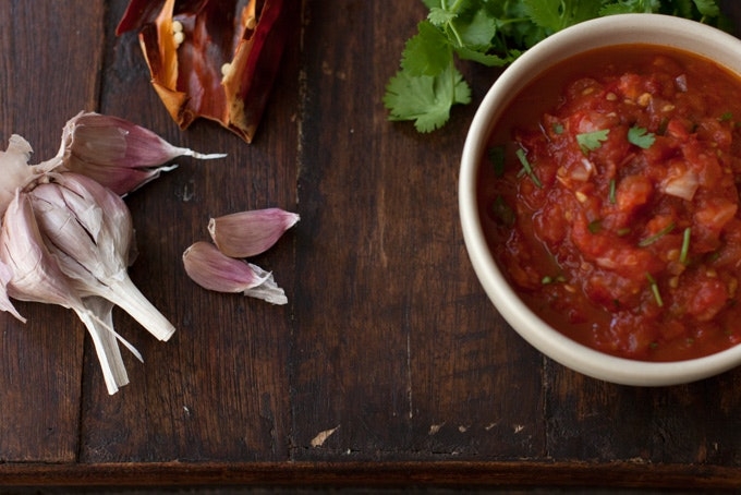 Fourth of July Roasted Tomato Salsa 