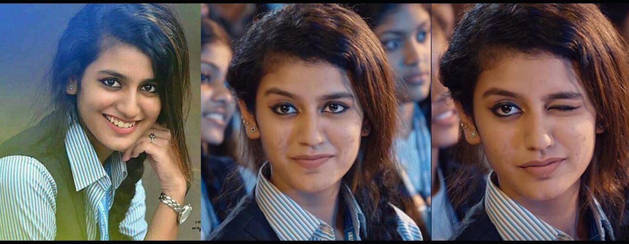 Viral crush on internet, with her Wink “Priya prakash varrier” become new Internet sensation!