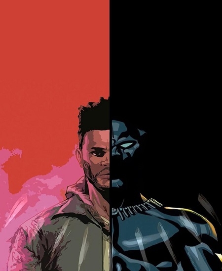 Motivation and Inspiration only! The Weekend Resets his Instagram, A New Beginning with Black Panther !!