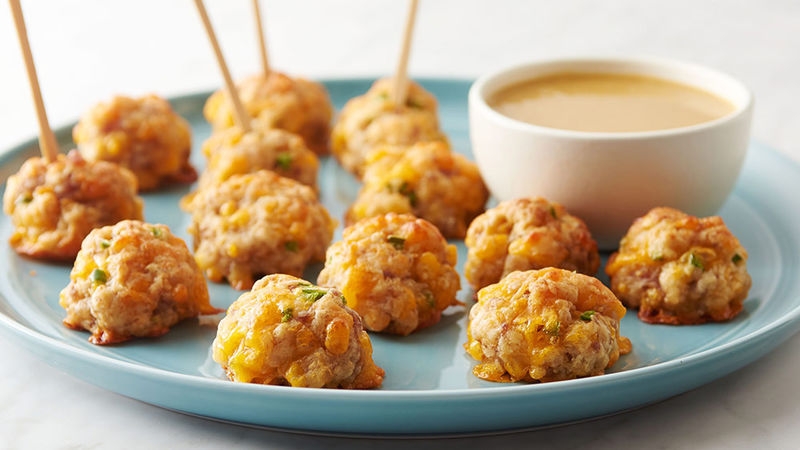Maple Sausage-Cheese Balls 