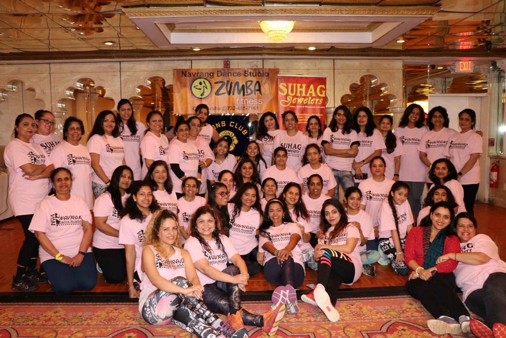Dancer and Choreographer Varsha Naik lead a dance fitness event to support Breast Cancer Research program