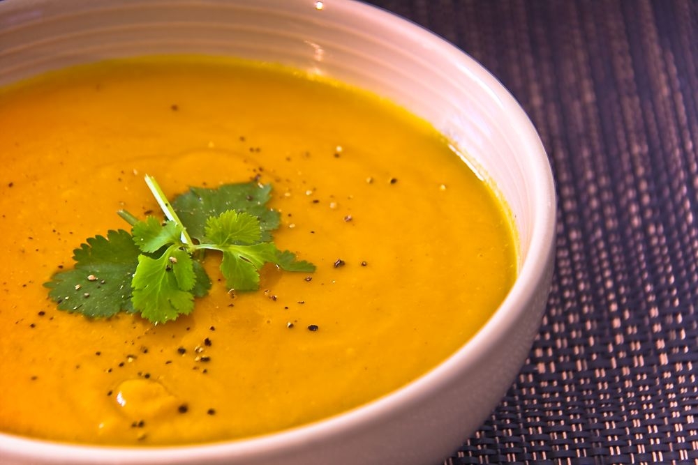 Healthy Carrot and Coriander Soup