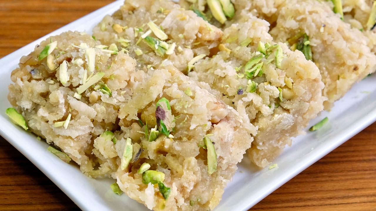 Apple Coconut Burfi