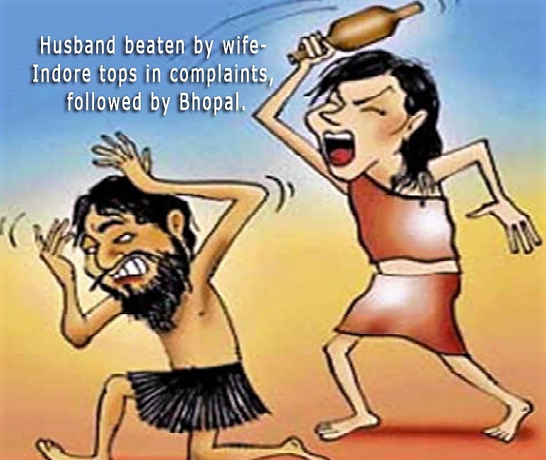 Husband beaten by wife- Indore tops in complaints, followed by Bhopal