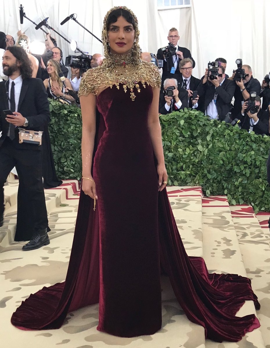 Priyanka looks dazzling on the MetGala red carpet.