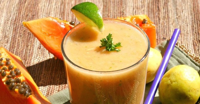 Almond Papaya Shake