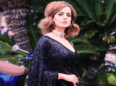 Kangna Ranaut charisma in the Cannes Film Festival, shown the spectacular look in a black colour sari