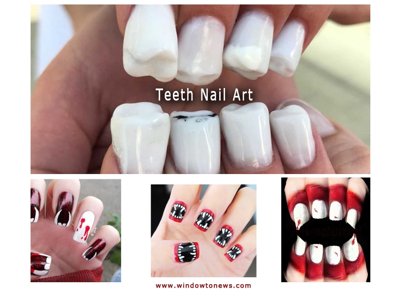 ​Famous Fashion trends: nails look like teeth