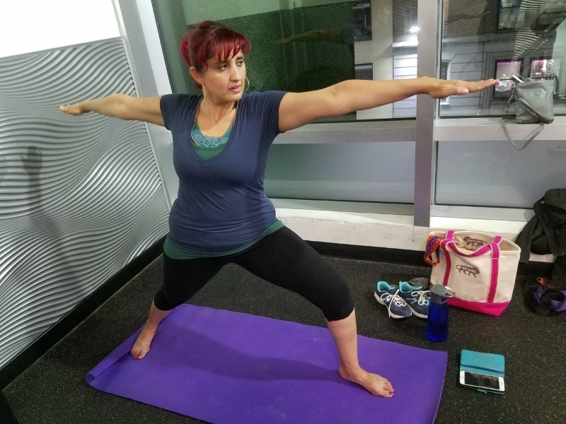 Actress Jyoti Singh celebrates International Yoga Day in New York