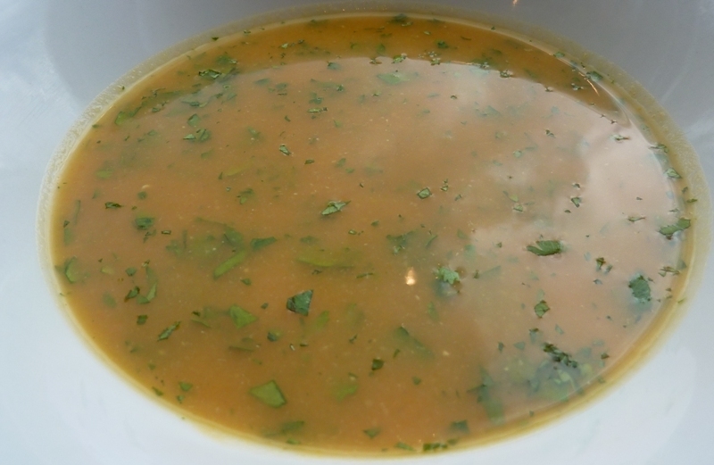 Carrot and Coriander Soup 