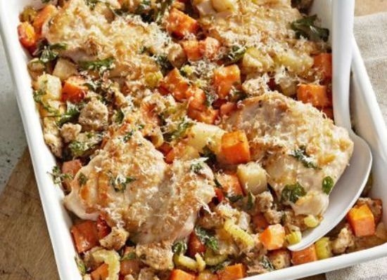 Mediterranean Chicken with Turnips 