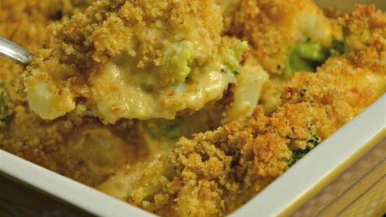 Cauliflower and broccoli cheese