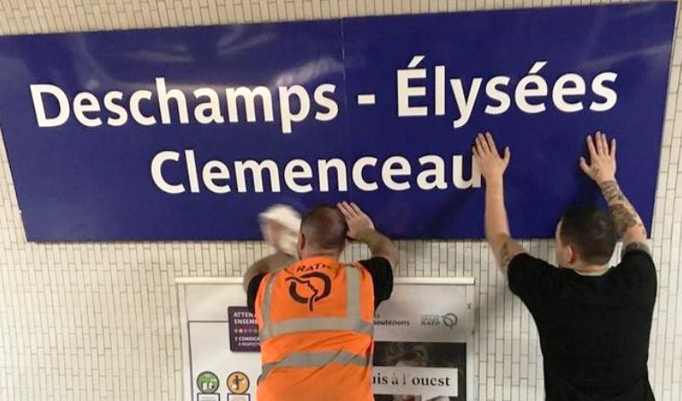 France changed six Paris metro stations names to honor World Cup Champs 
