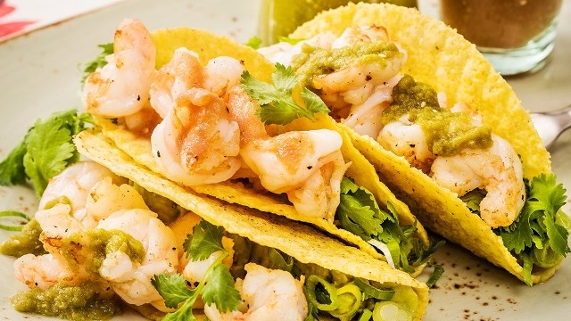 Prawn tacos