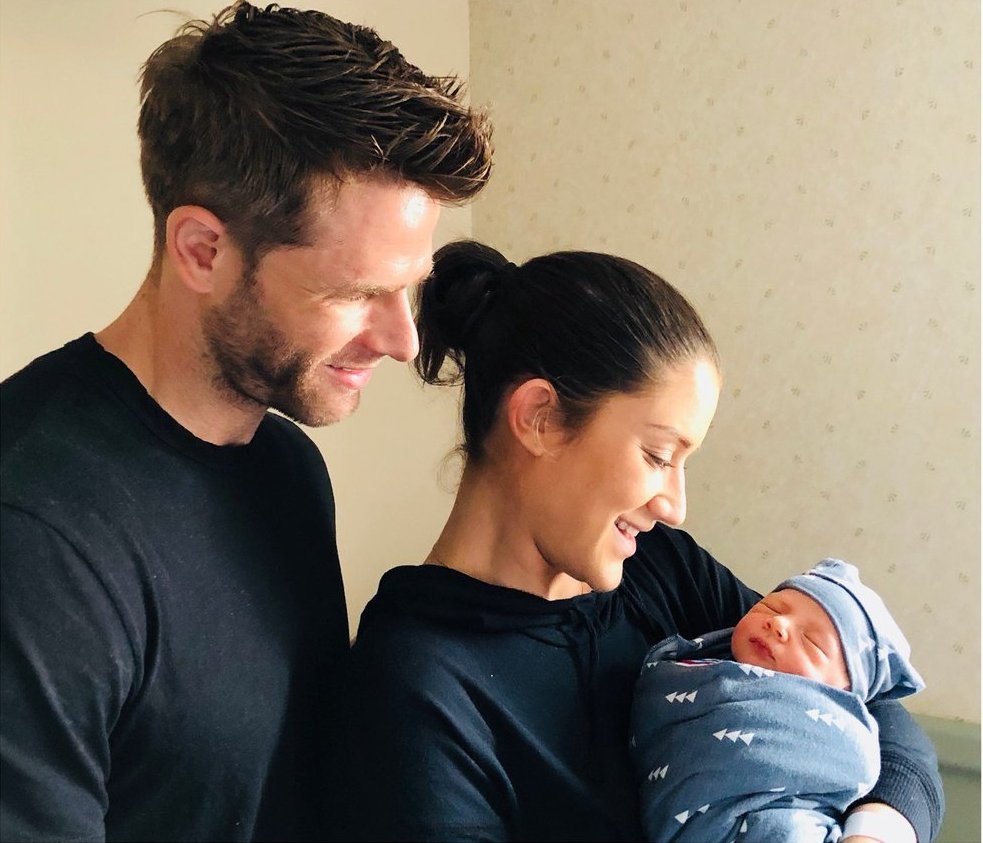 Katie Waissel shares first look of baby boy