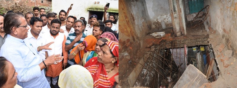 New houses to replace old damaged houses in Nehru Colony