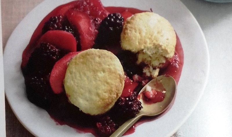 Blackberry and cobbler