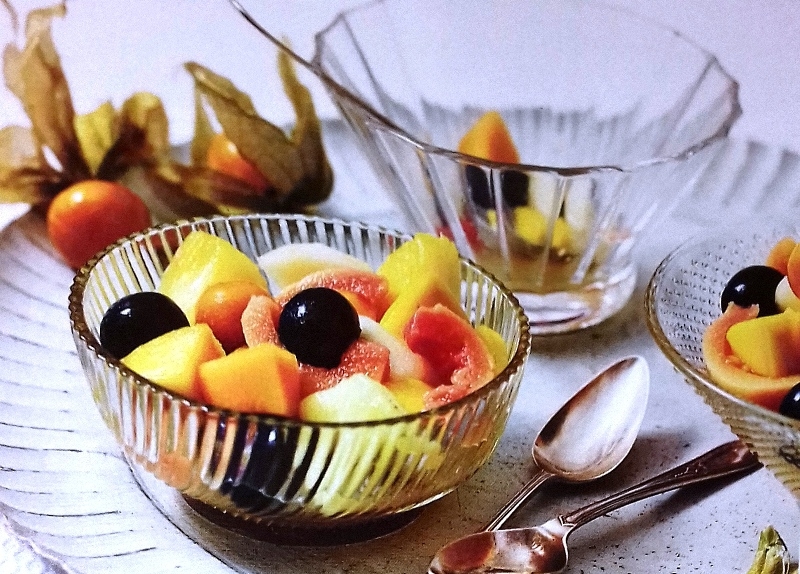 Tropical island fruit salad