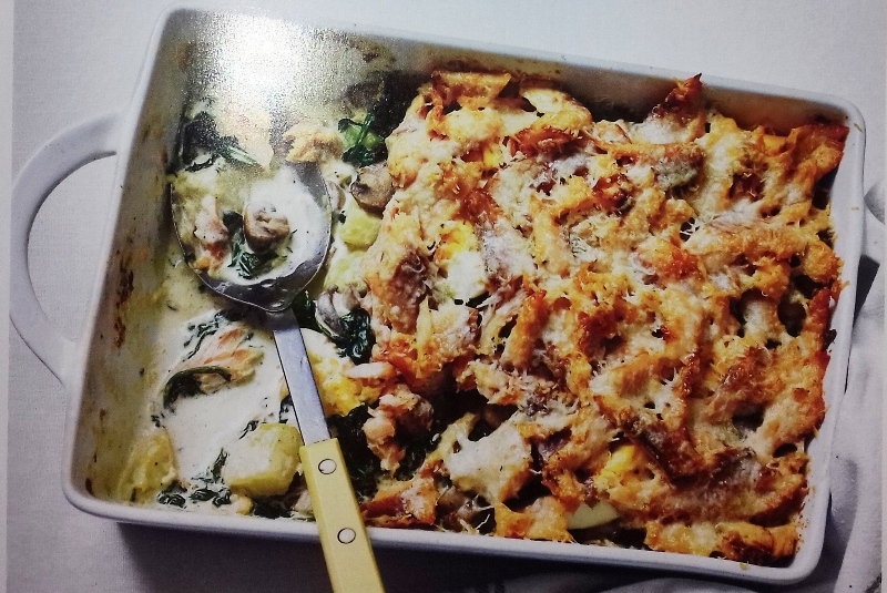 Smoked trout bake