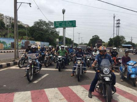 Bikers Took the streets to spread awareness for Organ Donation 