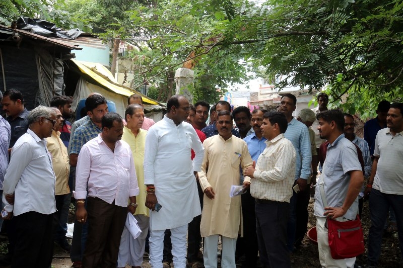 MoS Sarang inspects construction and development works