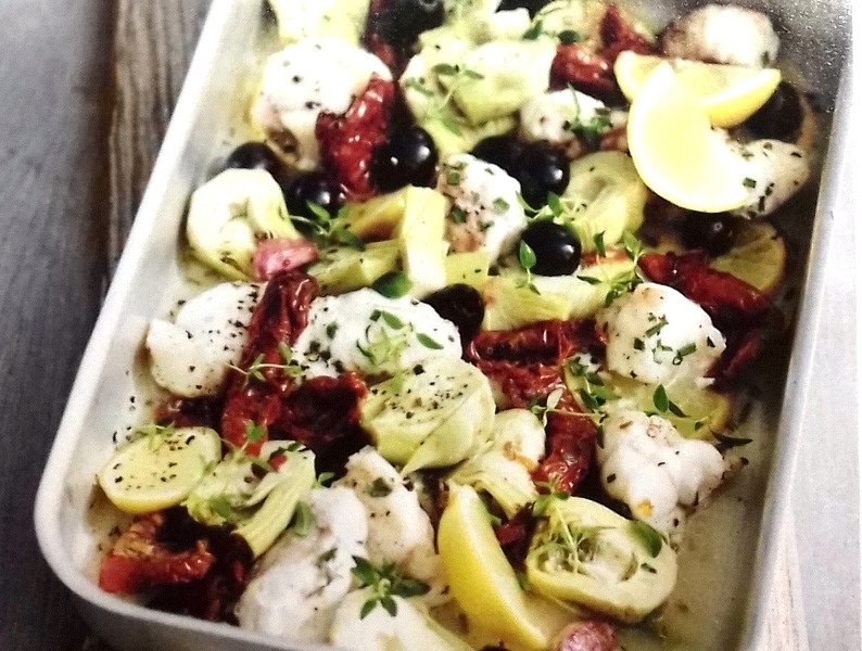 Roast monkfish nicoise
