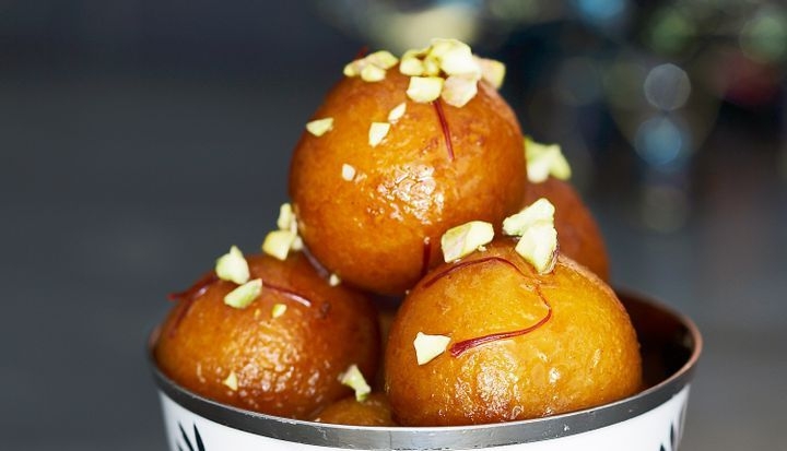 Gulab Jamun with Saffron