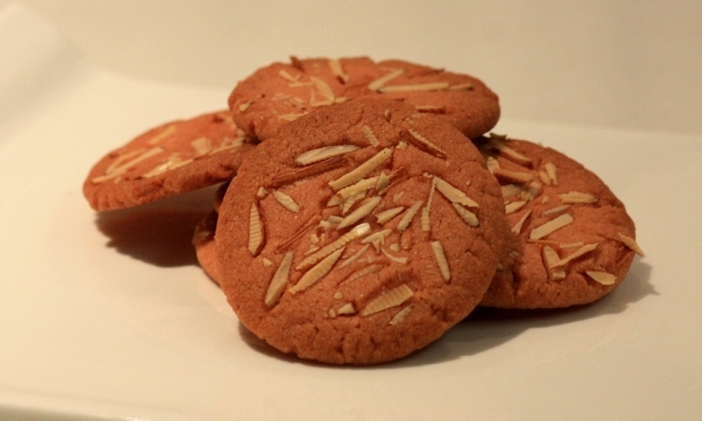 Eggless Almond Cookies
