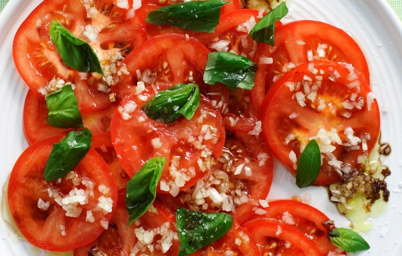 Tomato and basil salad