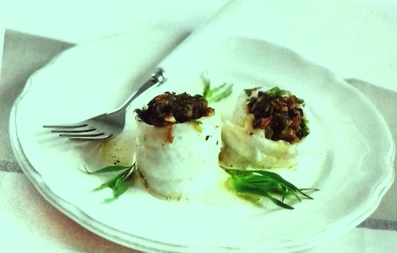 Mushroom-stuffed sole fillets