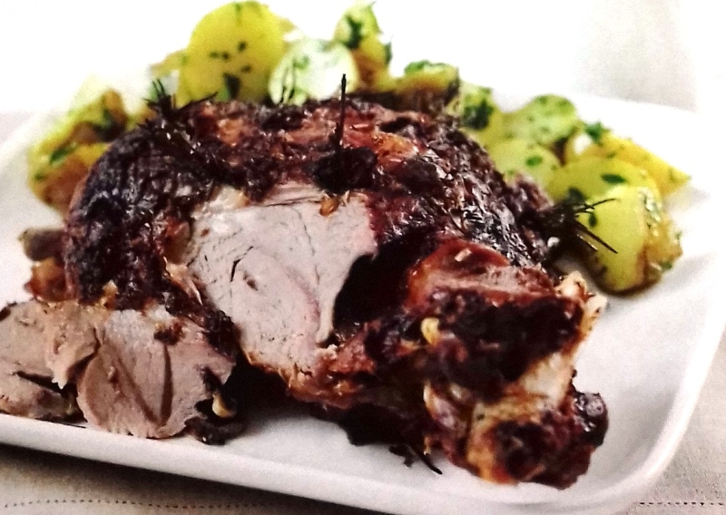 Slow-roast shoulder of lamb