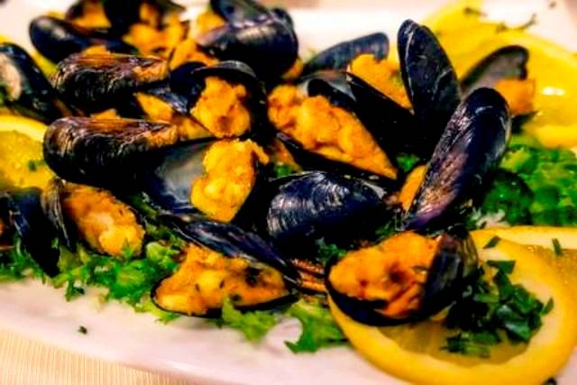 Mussel gratin