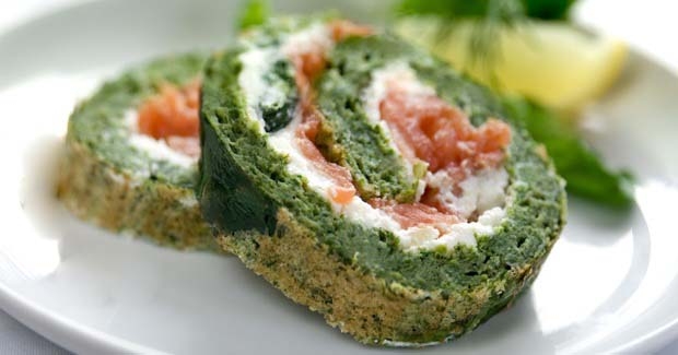 Spinach roulade